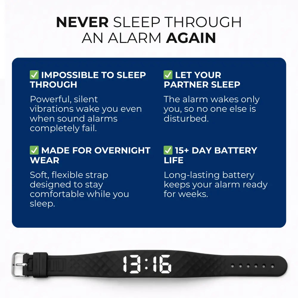 Vibro Band - Silent Vibrating Alarm for Deaf & HoH