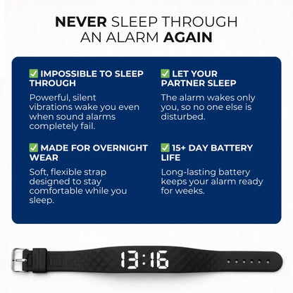 Vibro Band - Silent Vibrating Alarm for Deaf & HoH